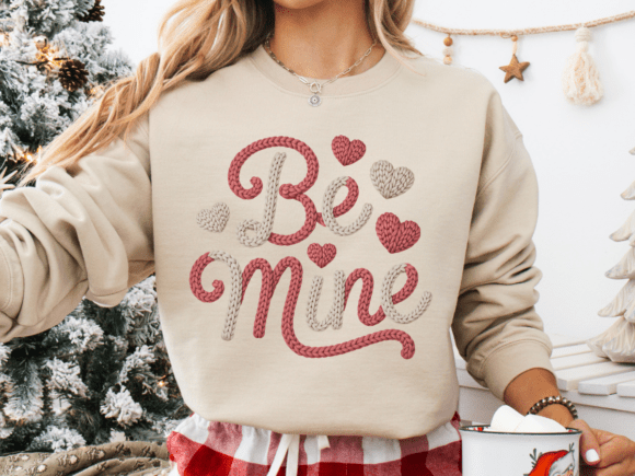 Be Mine: Faux Yarn Valentine Design