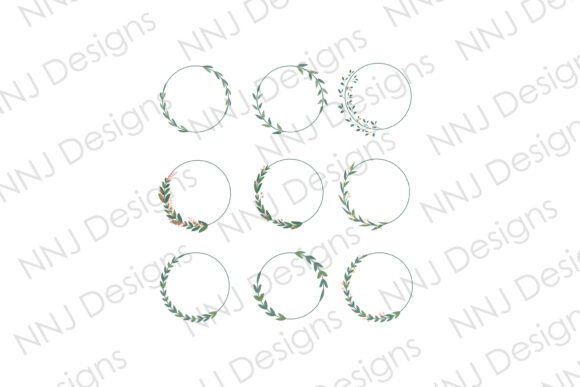 Circle Leaf Frame PNG Bundle: A Versatile Design Resource for Creators