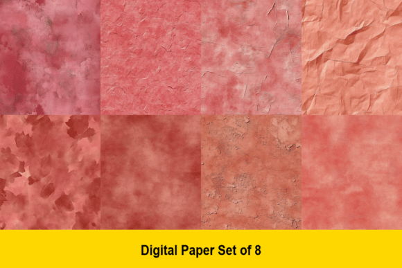 Coral Blush Textures: Versatile Digital Papers