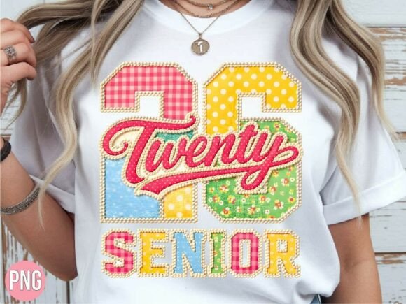 Evaluating the Twenty 26 Senior Faux Patch PNG for Digital Design Projects