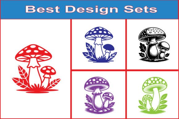 Forest Mushroom Vector Graphic Bundle