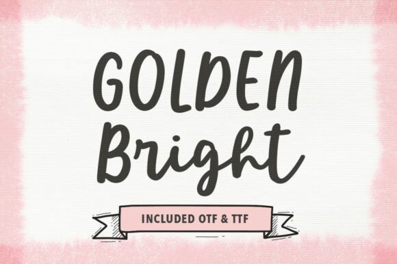 Golden Bright: Elevating Brand Identity Through Typographic Harmony