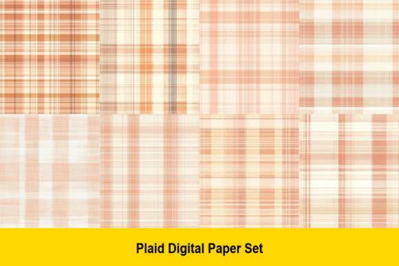 Integrating Soft Peach Plaid Papers into Your Creative Workflow