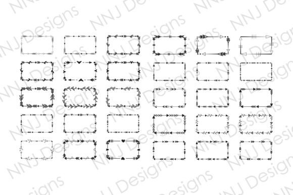 Strategic Design Efficiency: Leveraging the 30 Rectangle Decorative Frame SVG Bundle for Brand Consistency