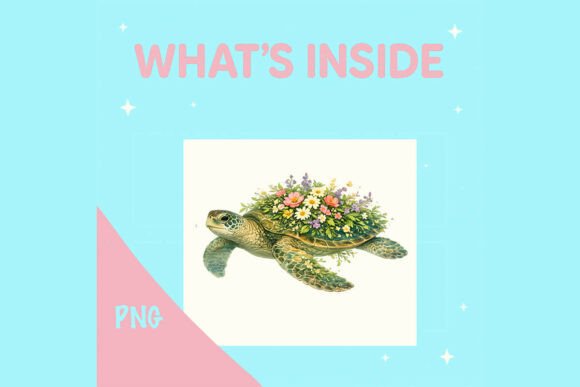 Unlocking Creative Potential with a Floral Turtle Illustration