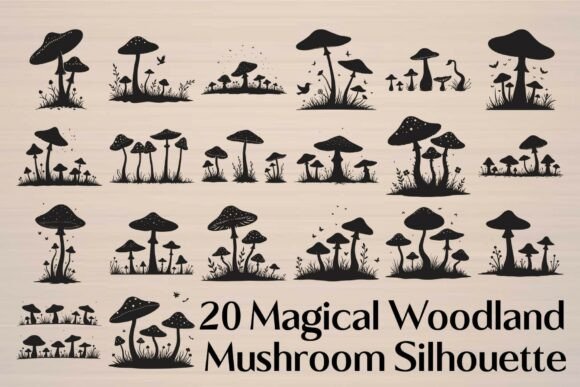 Unlocking the Magic: A Guide to Using Enchanted Forest Mushroom Silhouettes in Modern Design