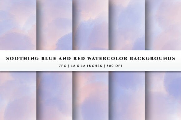 Watercolor Backgrounds - Blue Red: Elevating Everyday Design with Balanced Textures